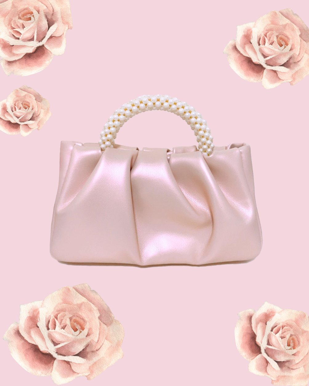 ALICE Two-Way Mini Pearl Punch Bag - Pearl Pink