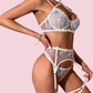 EMILIA Garter Set - White