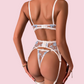 EMILIA Garter Set - White