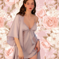 LOUISA Nightdress + Robe Set - Lavender