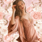 LOUISA Nightdress + Robe Set - Rose Gold