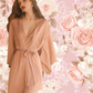 LOUISA Nightdress + Robe Set - Rose Gold