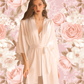 LOUISA Nightdress + Robe Set - White