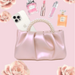 ALICE Two-Way Mini Pearl Punch Bag - Pearl Pink