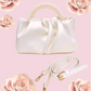 ALICE Two-Way Mini Pearl Punch Bag - Pearl White