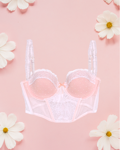 AVIRL Corset Bra Top - Pink