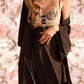 CLAUDIA Nightdress + Robe Set - Black