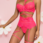 DANILA Garter Set - Neon Pink