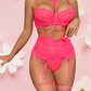 DANILA Garter Set - Neon Pink