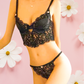 EMILIA Corset Bra Set - Black