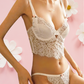 EMILIA Corset Bra Set - White