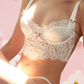 EMILIA Corset Bra Set - White