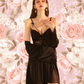 LUNA Nightdress + Robe Set - Black