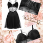 LUNA Nightdress + Robe Set - Black