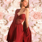 LUNA Nightdress + Robe Set - Burgundy