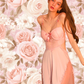 LUNA Nightdress + Robe Set - Light Pink