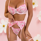 POSIE Garter Set - Barbie Pink