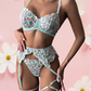 POSIE Garter Set - Tiffany Blue