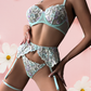 POSIE Garter Set - Tiffany Blue