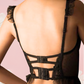 VICTORIA Corset Bra Set - Black